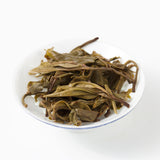 Bing Dao old arbor raw puer brewed tea leaves