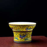 Chinese enamel teaset strainer