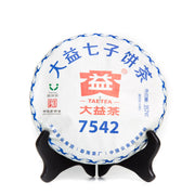 Dayi 7542 Raw pu erh flagship tea 1801