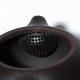 Yi Xing black clay teapot ball shape infuser