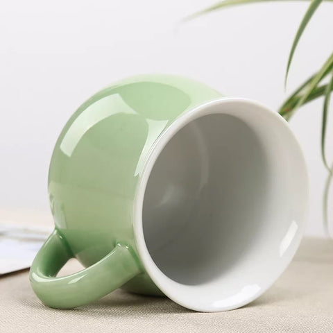 Green Ceramic Large Tea Cup