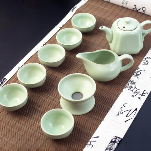 ceramic ware Ru Kiln general teapot set