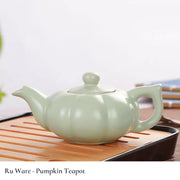 ceramic ware Ru Kiln pumpkin teapot