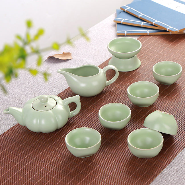 Ceramic Tea Brewing Pot Set - Elegant Ceramic Craftsmanship